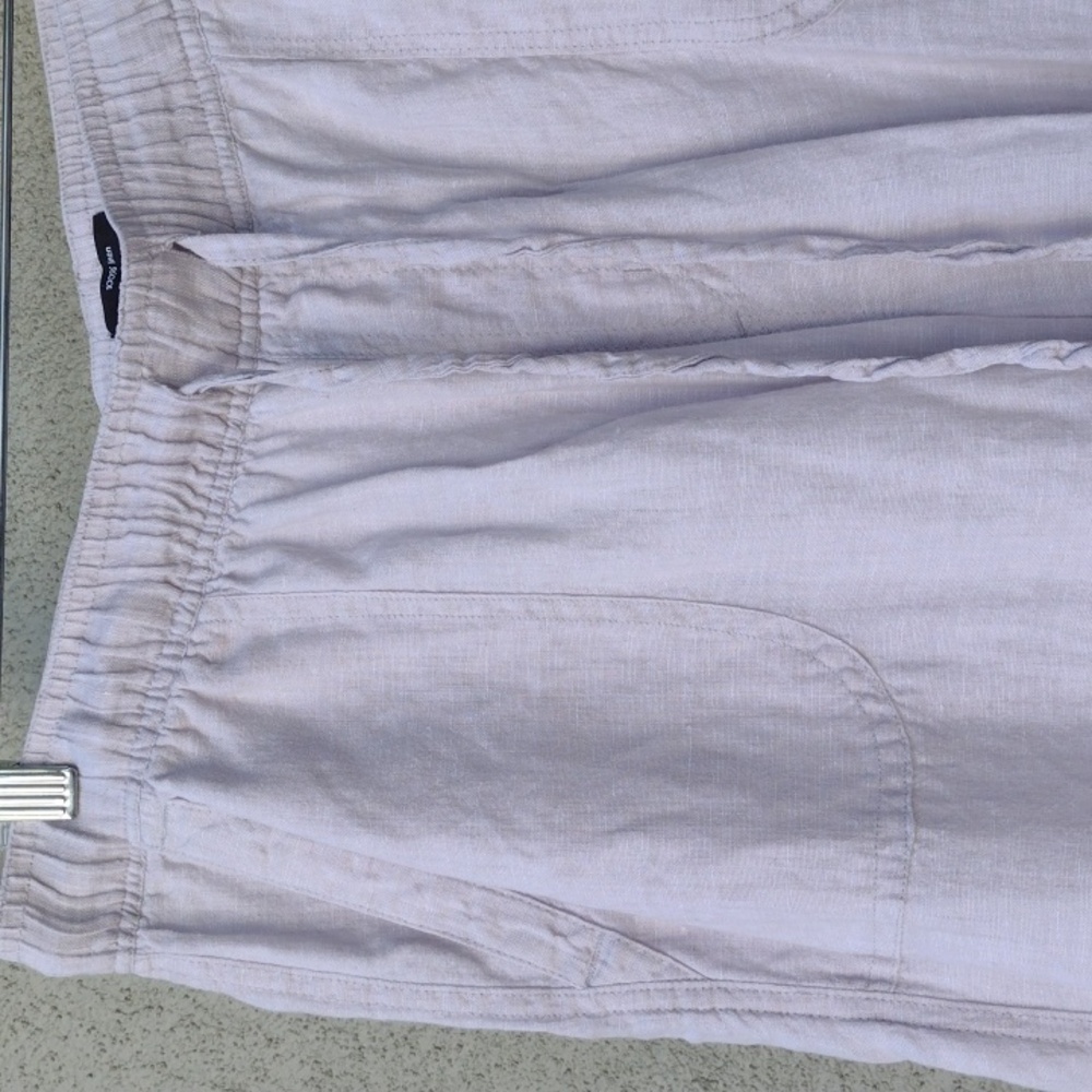 Flawed JNY Light Gray Linen Pants L - Picture 4 of 10